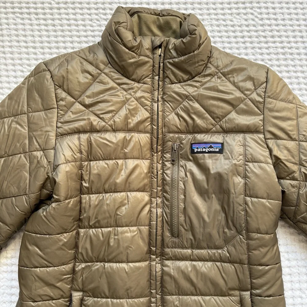 Patagonia Radalie Parka Mid-Thigh Quilted Sage Khaki Green - XS